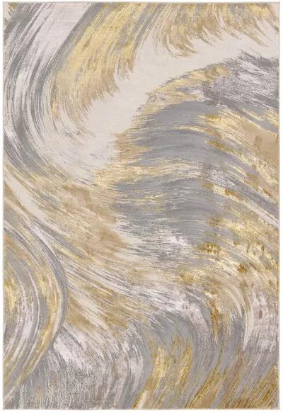 Catalyst Zione Yellow/Gold 2'2" x 8' Runner Rug