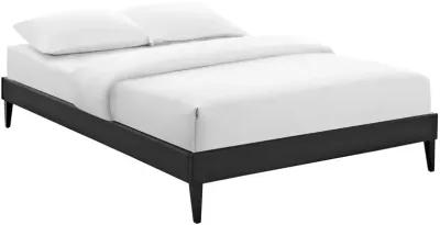 Modway - Tessie Full Vinyl Bed Frame with Squared Tapered Legs Black