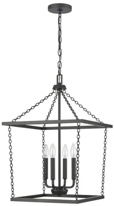 Emmett 17'' Wide 4-Light Black Pendant