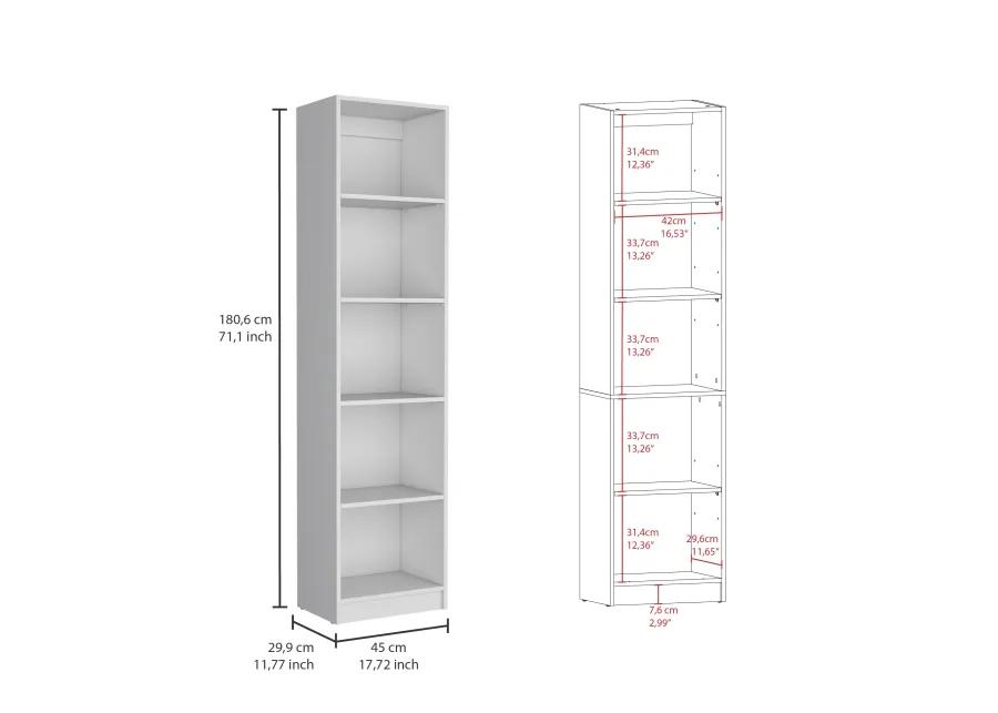 Aberdeen 3 Piece Living Room Set with 3 Bookcases, White