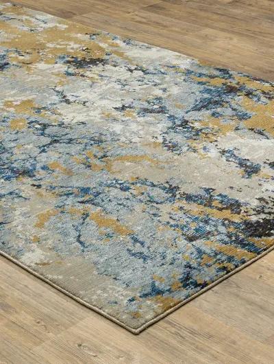 Evolution 6'7" x 9'6" Blue Rug