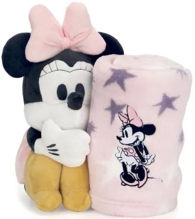 Lambs & Ivy Disney Baby Minnie Mouse Blanket & Plush Baby Gift Set - Pink