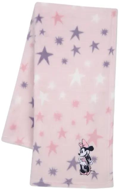 Lambs & Ivy Disney Baby Minnie Mouse Blanket & Plush Baby Gift Set - Pink