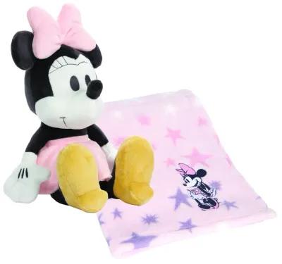 Lambs & Ivy Disney Baby Minnie Mouse Blanket & Plush Baby Gift Set - Pink