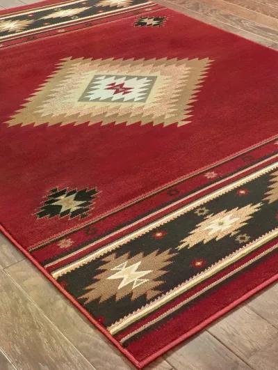 Hudson 7'8" x 10'10" Red Rug