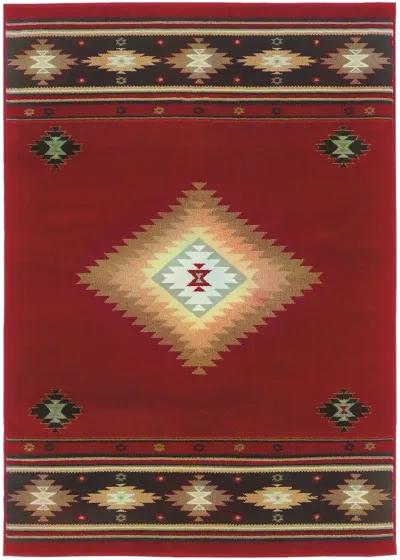 Hudson 7'8" x 10'10" Red Rug