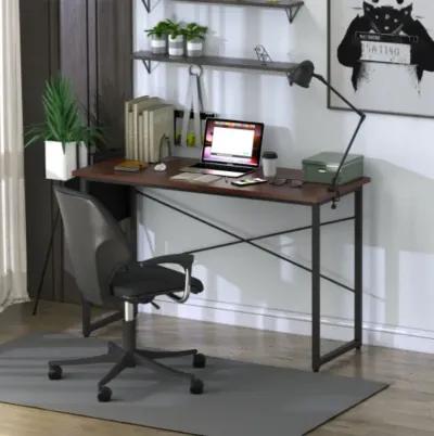 Modern Computer Desk Study Writing Table Home Office with Storage Bag Coffee