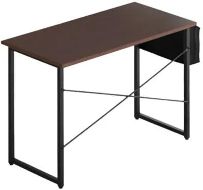 Modern Computer Desk Study Writing Table Home Office with Storage Bag Coffee