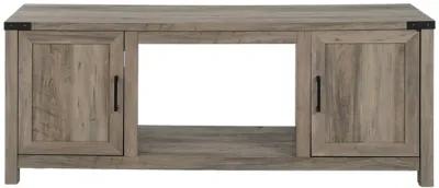 Electric Fireplace TV Stand with Storage Cabinets for TVs up to 70 Inch-Natural