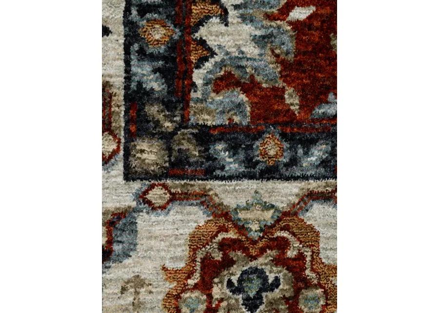 Aberdeen 5'3" x 7'6" Red Rug