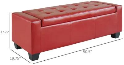 Home Modern Ottoman Storage Bench Seat Footrest Sofa Shoe Faux Leather