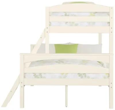 Brady Wood Bunk Bed Frame, Twin over Full, White