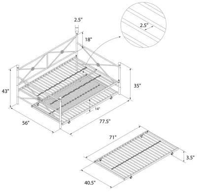 Landon Full Daybed and Twin Trundle