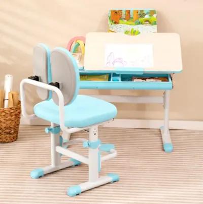 Hivvago Height-Adjustable Kid's Study Desk and Chair Set