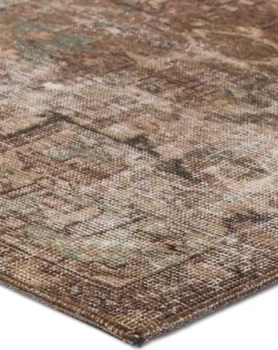 Harman Hold K Lester Minita Brown 3'1" x 10' Runner Rug