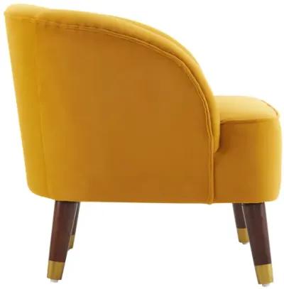 Merax Velvet Barrel Accent Chair