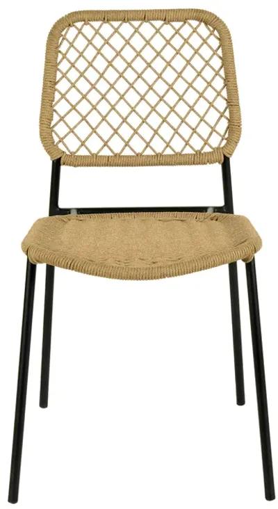 Lucy Natural Dyed Cord Outdoor Dining Chair