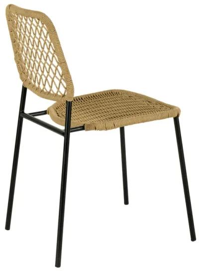 Lucy Natural Dyed Cord Outdoor Dining Chair