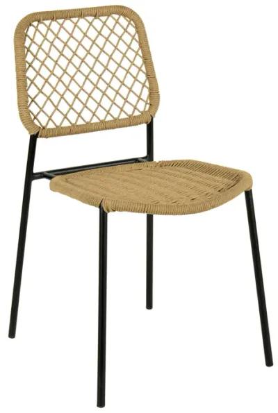 Lucy Natural Dyed Cord Outdoor Dining Chair