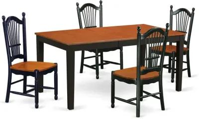 Dining Room Set Black & Cherry