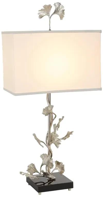 Ginkgo Silver Table Lamp