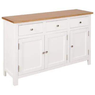 vidaXL Sideboard 43.3"x13.2"x27.6" Solid Oak Wood