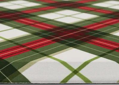 Tis The Season Plaid Multi 1' 8" x 3' 6" Door Mat