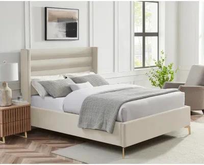 Inspired Home Ames Velvet Platform Bed