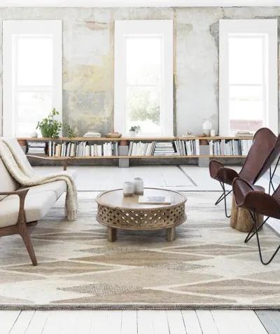 Evelina EVE04 Taupe/Bark 5' x 7'6" Rug