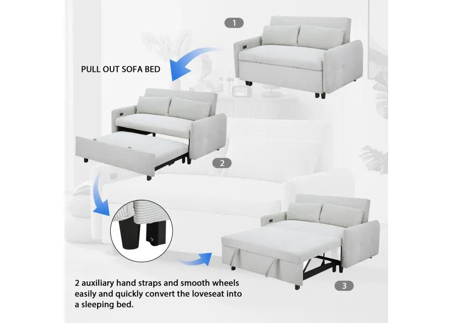 Merax Pull-out Sofa Bed Convertible Couch