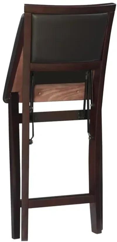 Linon Triena 24 In Pad Back Folding Counter Stool