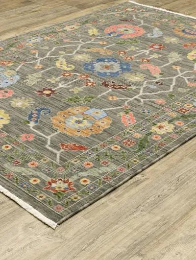 Lucca 2' x 3' Grey Rug