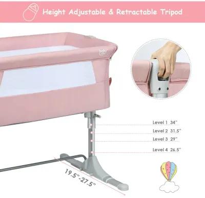 Travel Portable Baby Bed Side Sleeper  Bassinet Crib with Carrying Bag