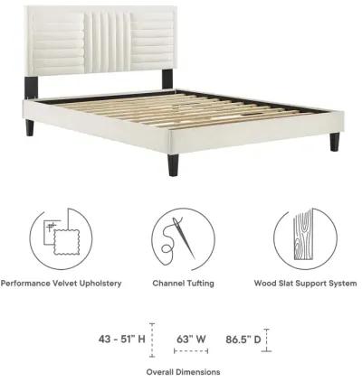 Modway - Sofia Channel Tufted Performance Velvet Full Platform Bed