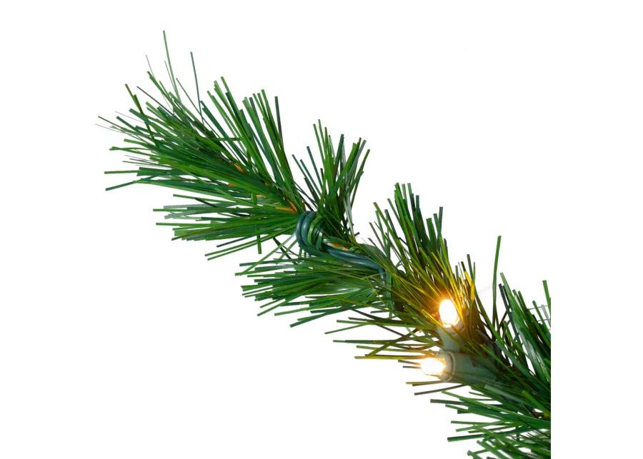 7' Pre-Lit Green Sugar Pine Upside Down Artificial Christmas Tree - Clear Lights