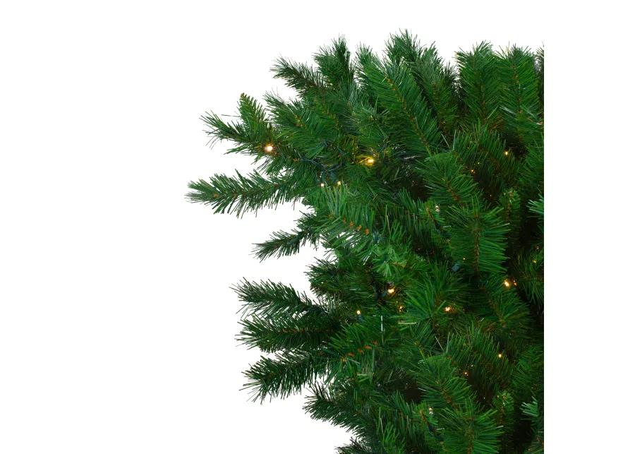 7' Pre-Lit Green Sugar Pine Upside Down Artificial Christmas Tree - Clear Lights