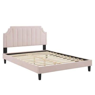 Modway - Sienna Performance Velvet Queen Platform Bed