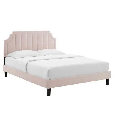 Modway - Sienna Performance Velvet Queen Platform Bed