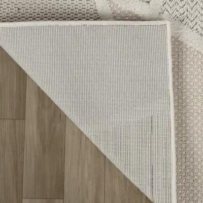 Geometric Modern Abstract Cream Beige Indoor Area Rug