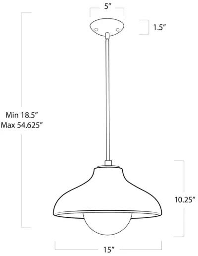 Surfside Wood Pendant