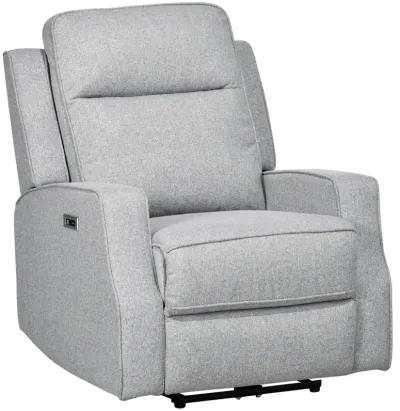 Gray Power Relaxation: Electric Recliner Armchair with USB Charger