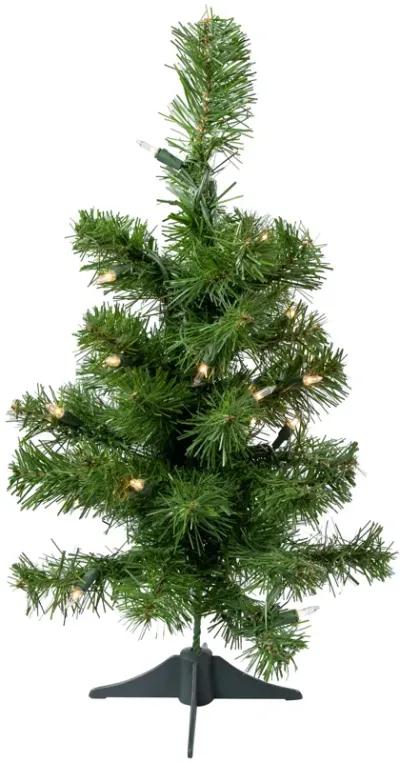 18" Pre-Lit Medium Blackwater Fir Artificial Christmas Tree  Clear Lights