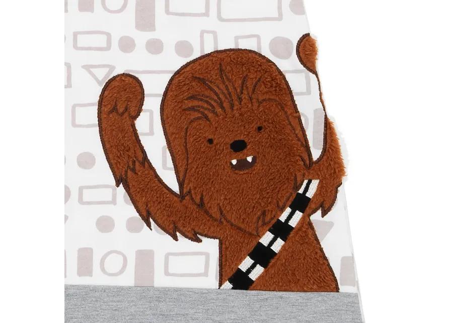 Lambs & Ivy Star Wars Chewbacca Cotton Rich Gray/White Wearable Blanket