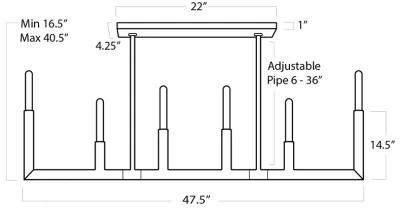 Wolfe Linear Chandelier