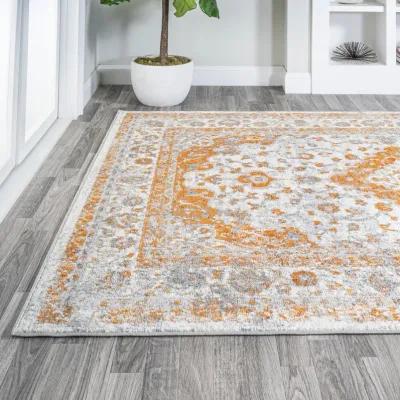 Indhira Ornate Medallion Persian Area Rug