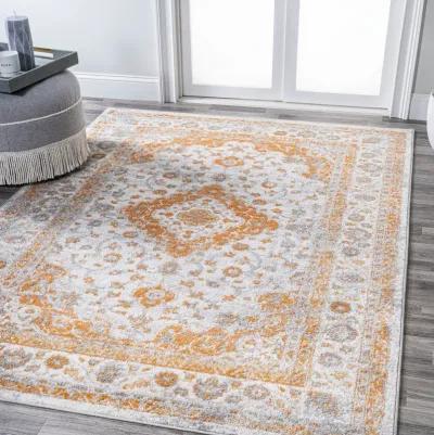 Indhira Ornate Medallion Persian Area Rug