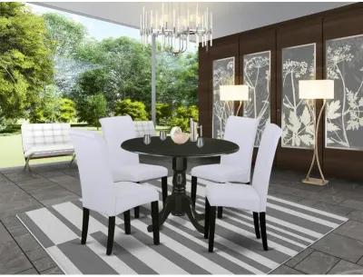 Dining Room Set Black, DLBA5-BLK-05