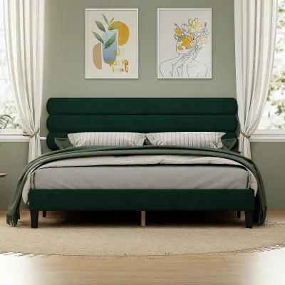 Sturdy King Bed Frame with Headboard