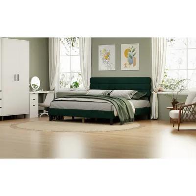 Sturdy King Bed Frame with Headboard