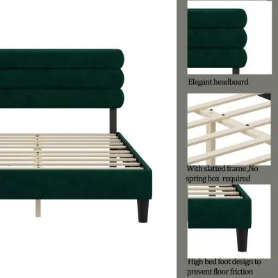 Sturdy King Bed Frame with Headboard